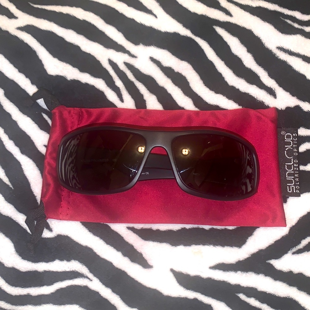 -Suncloud Optics Black Atlas Polarized Sunglasses As Is